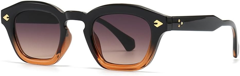 

Ретро маленькие круглые солнцезащитные очки для женщин с заклепками, панк-стиль, градиентные линзы, защита от УФ-излучения UV400, солнцезащитные очки для мужчин generic, 4