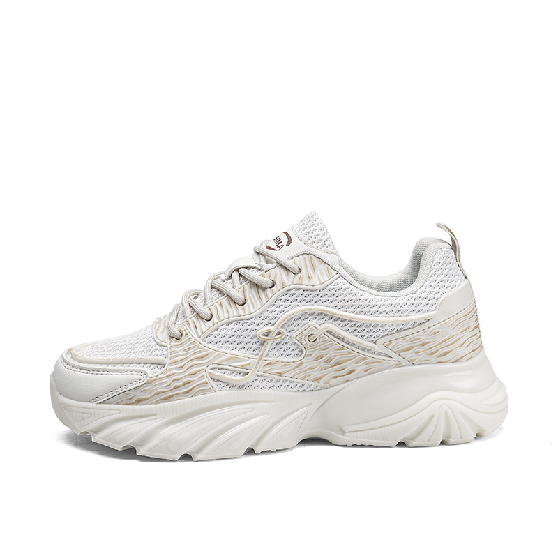 

BINGO DUCK Кроссовки мужские низкие утепленные дышащие с увеличенной высотой подошвы экрю, цвет Ecru