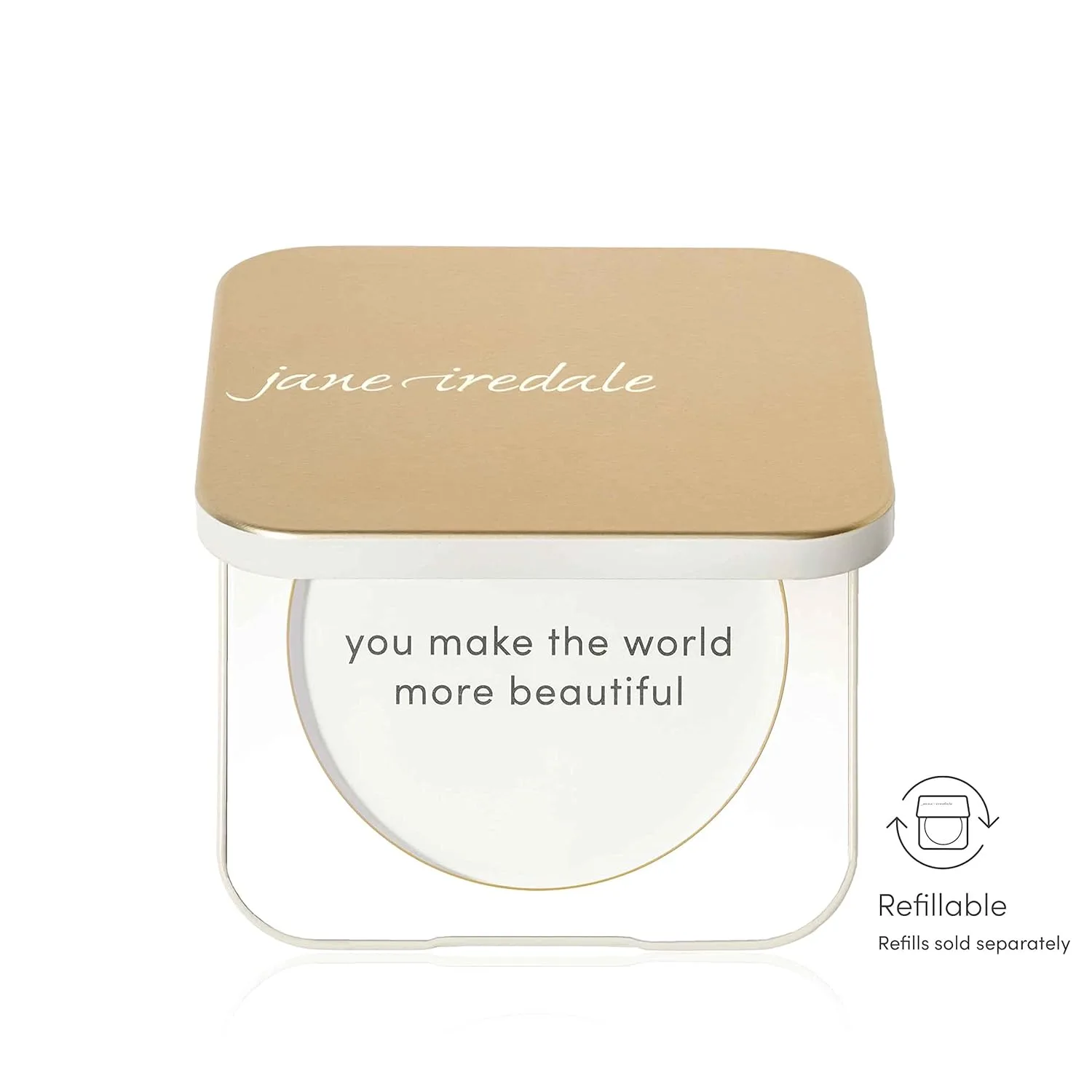 Компактная пудреница Jane Iredale Gold с возможностью повторного заправки, Gold — фото 2
