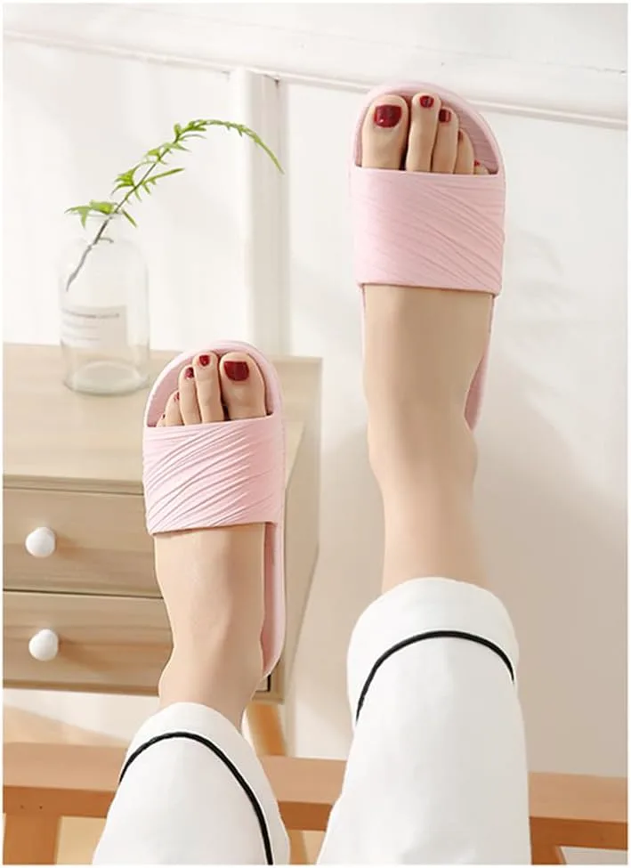 

Душевые сандалии для женщин, тапочки-слипоны для мужчин, легкие, для ванной, мягкие, противоскользящие, водонепроницаемые обувь для ванны, бассейна, пляжа (Размер: EU 40/41, Цвет: Черный) BYDZKJ