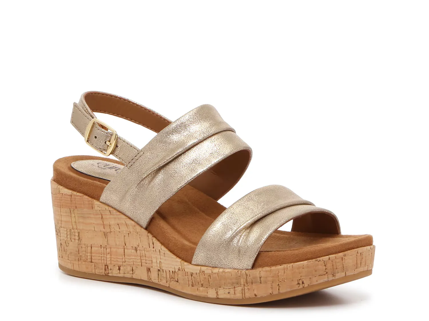 

Сандалии Kahley Wedge Sandal Eurosoft, золотой/металлик