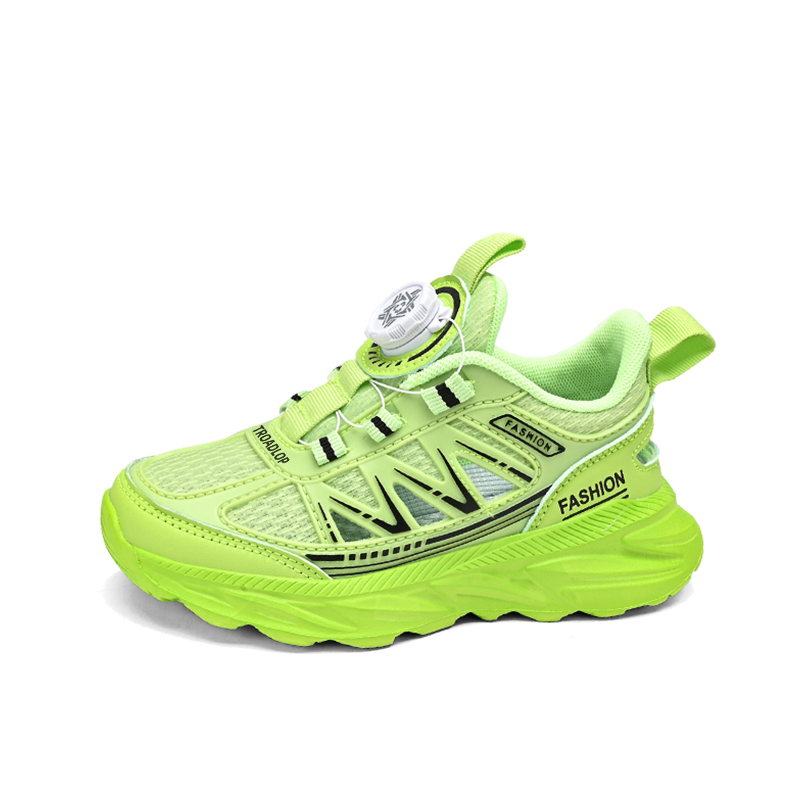 

Кроссовки Anti Kick Lightweight Shock Absorbers Breathable Slip Resistant Low Top Kids Lifestyle Shoes Teenagers TROADLOP, зеленый