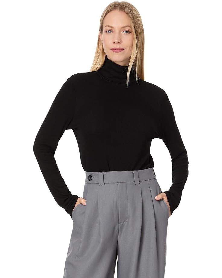 

Свитер Michael Stars Tara Crop Turtleneck, черный