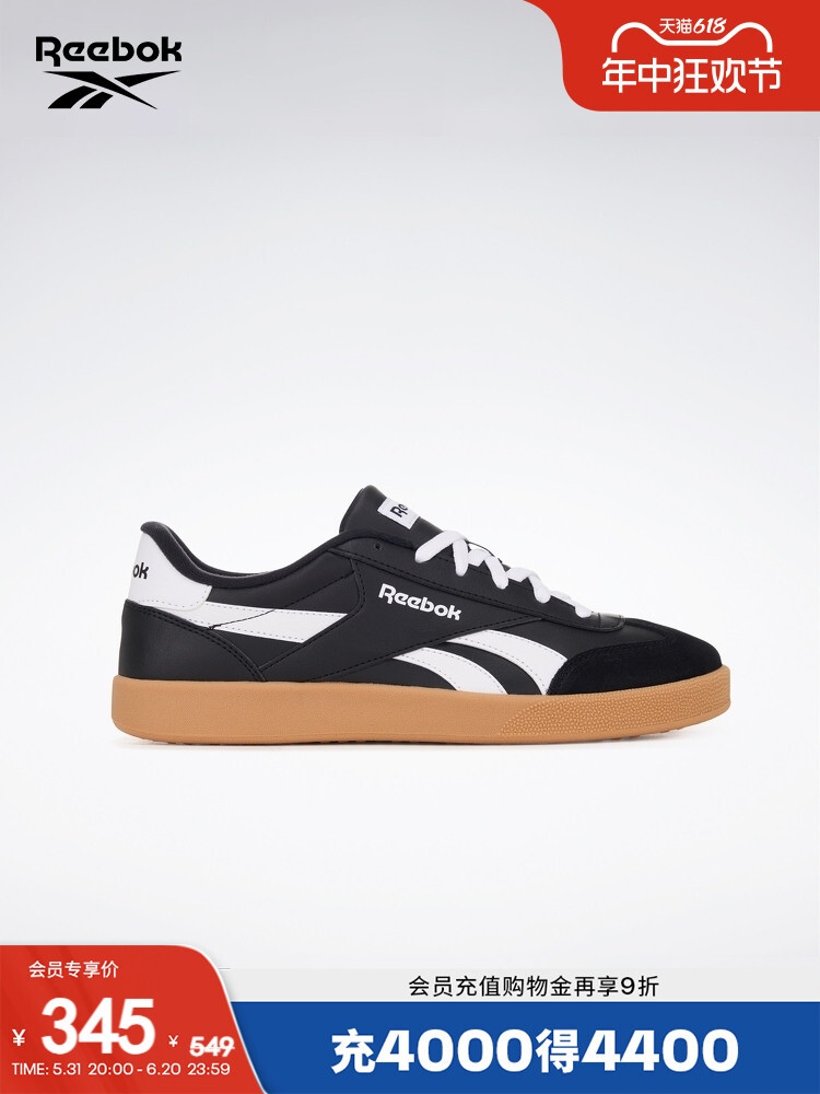 

Кроссовки Reebok Smash в стиле ретро, черный / белый