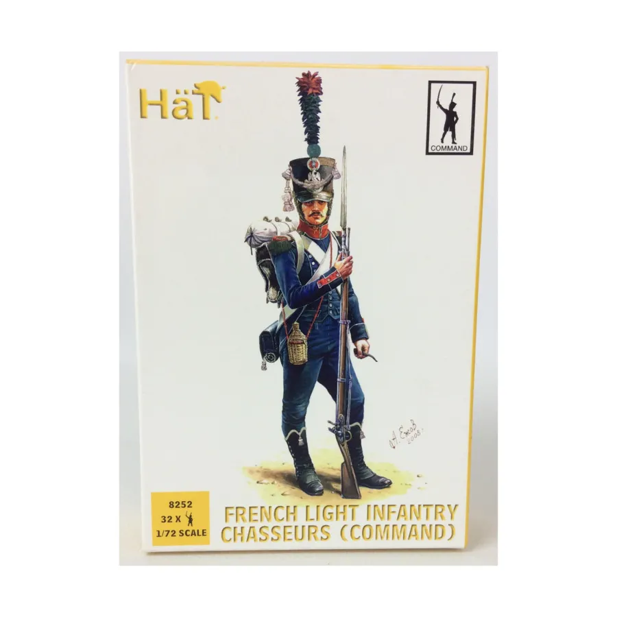 

Французские легкие пехотные егеря (командование), Historical Plastic Military Figures - Napoleonic (1:72) (Hat Industries)