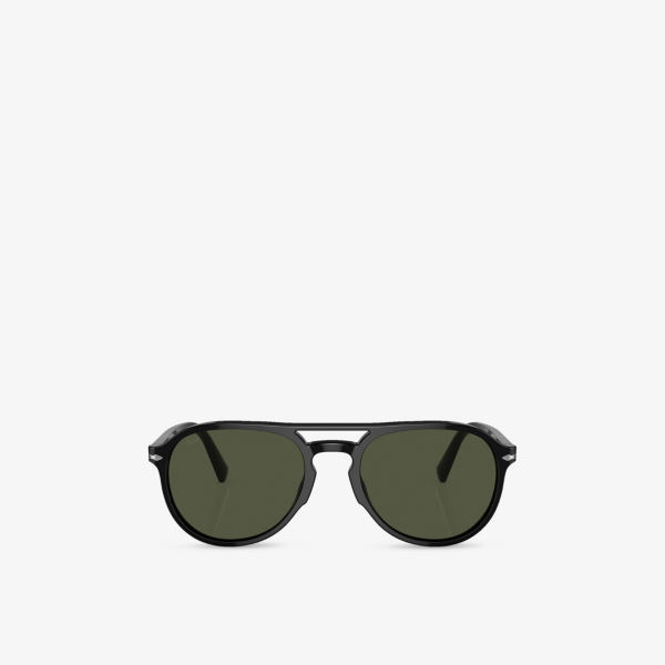

Солнцезащитные очки Persol "авиаторы" из ацетата, черный