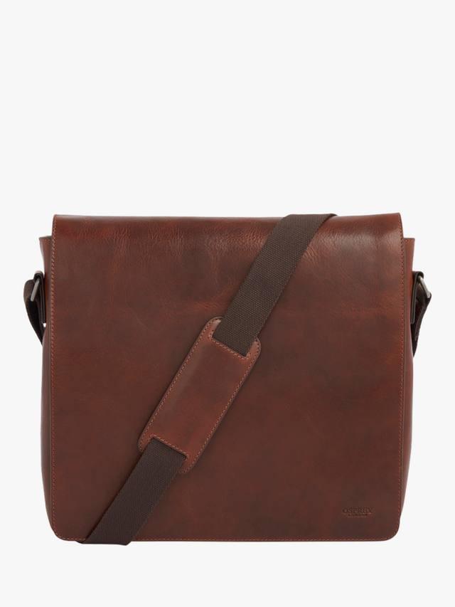 

Большой кожаный портфель Smithy OSPREY LONDON, Cognac