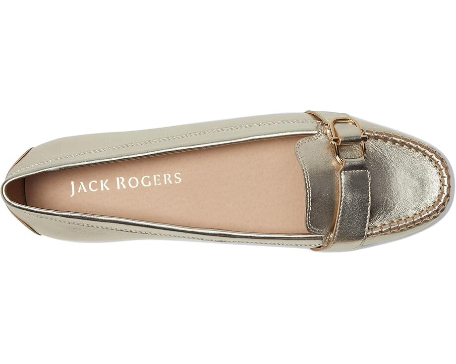 Туфли на плоской подошве Jack Rogers Hanover Hardware Moccassin - Leather, цвет Platinum — фото 2