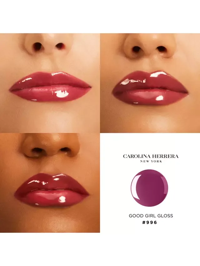 Блеск для губ "Хорошая девочка" Carolina Herrera, 996 Luxe Plum — фото 3
