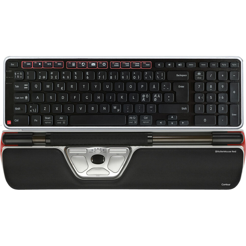 

Беспроводная мышь и клавиатура Conour Design Ultimate Workstation RollerMouse Red Contour Design