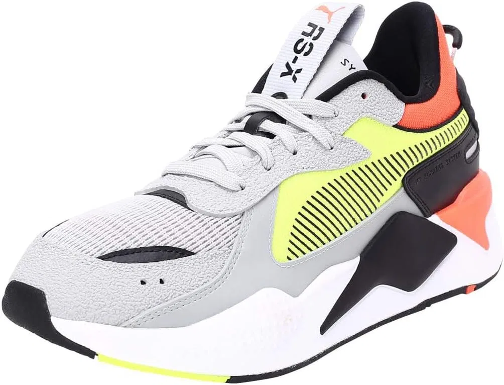 Мужские низкие кроссовки PUMA Rs-x Geek, сине-бордово-желтого цвета — фото 2