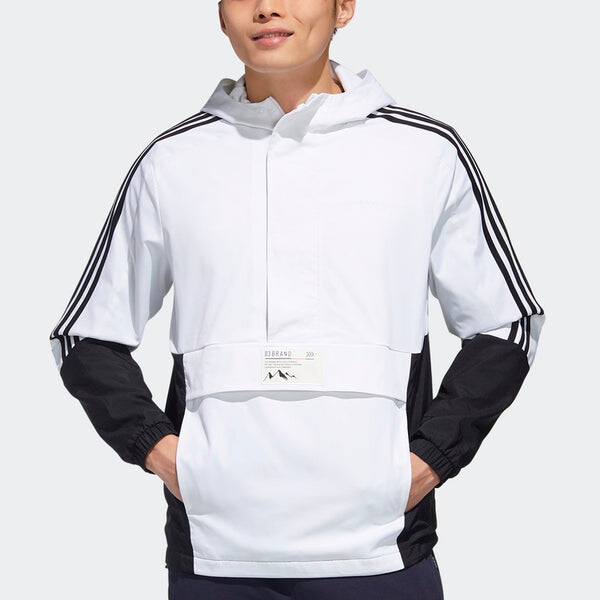 Куртка adidas neo Casual Sports hooded Jacket White, белый — фото 3