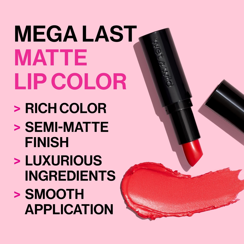 Увлажняющая помада Megalast, матовый эффект Wet N Wild, atspalvis never nude 3,3 гр — фото 3