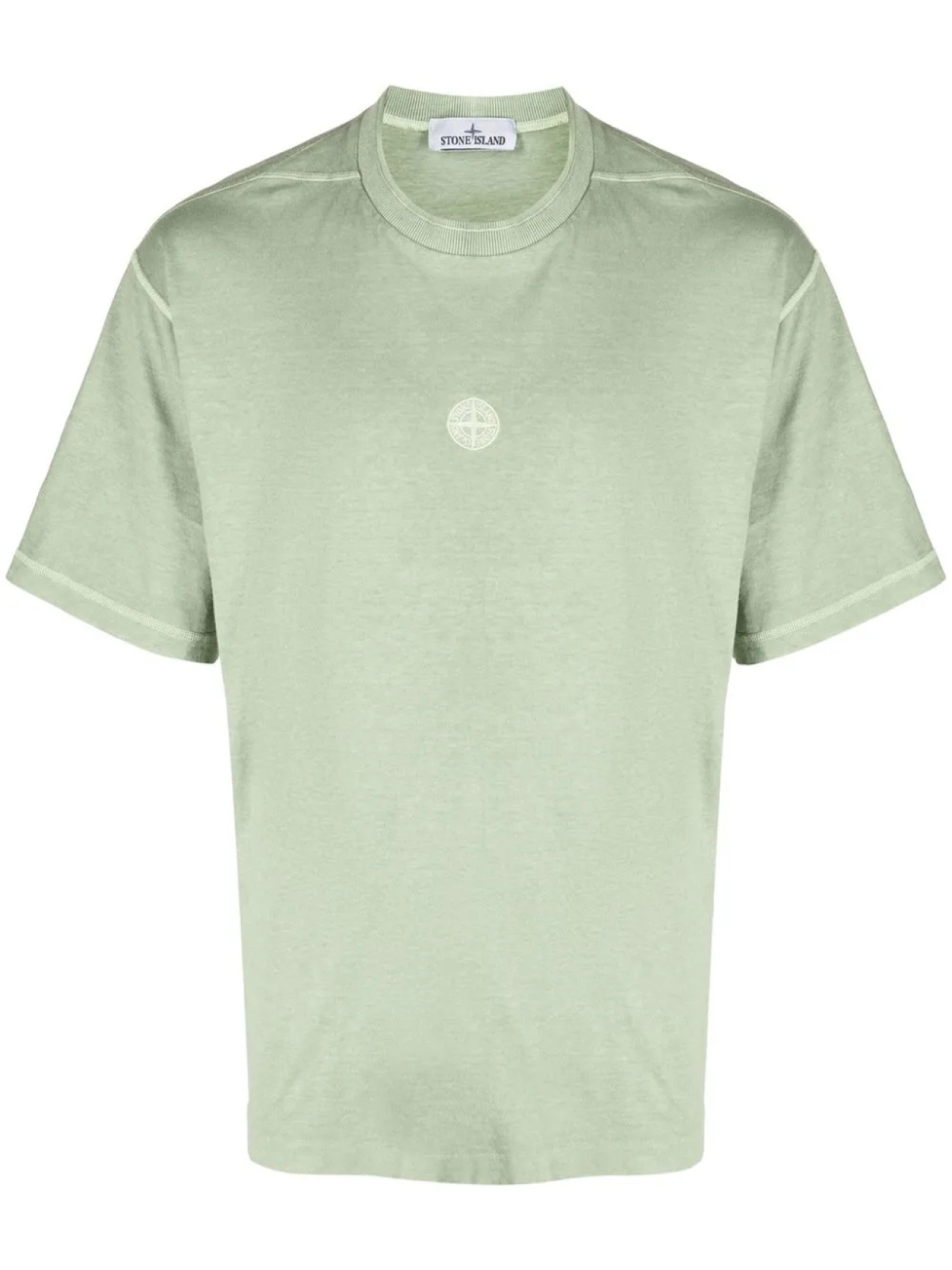 

Stone Island футболка с вышитым логотипом, зеленый
