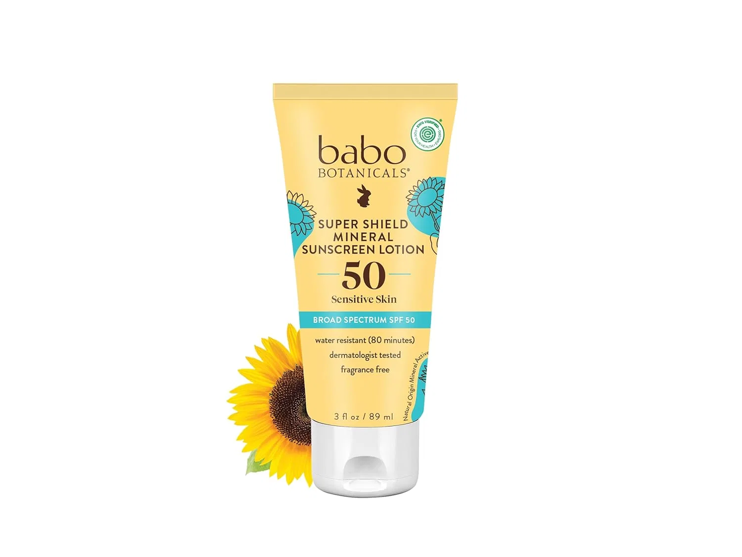 Минеральный солнцезащитный лосьон SPF 50 от Babo Botanicals Babo Botanicals