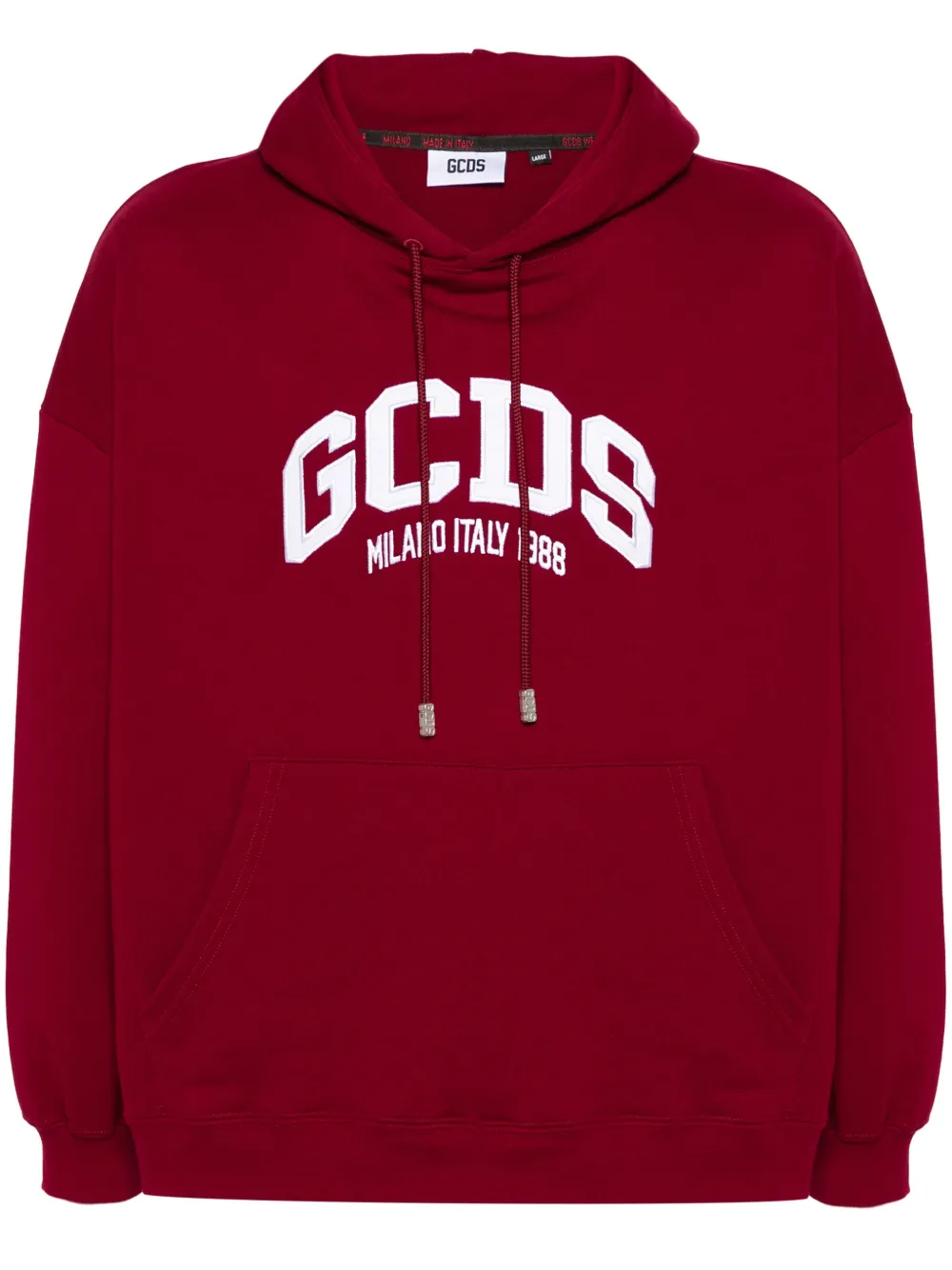 

Худи с вышитым логотипом GCDS, красный
