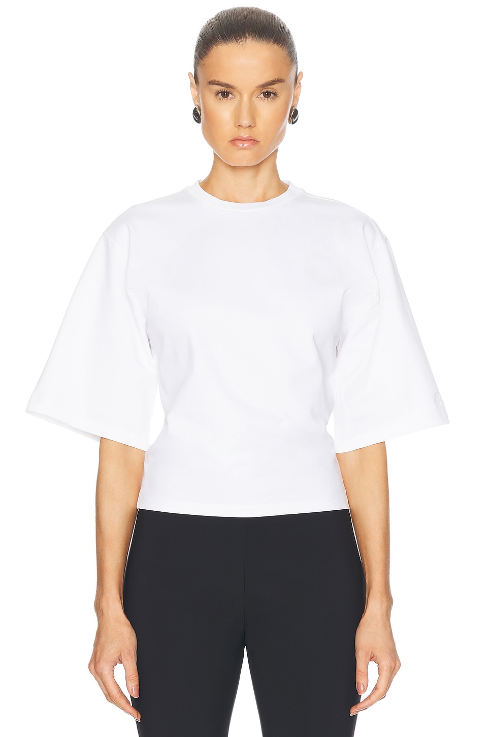 

Приталенная футболка с логотипом Rohe, цвет Optic White