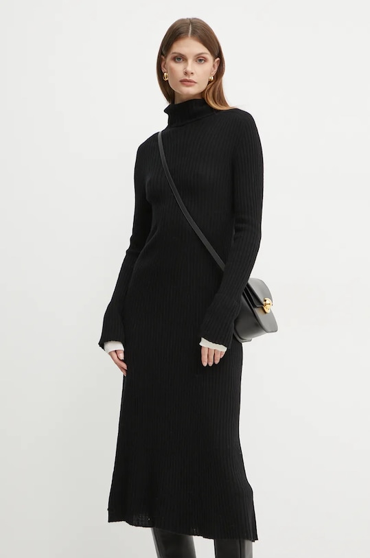 

Шерстяное платье Pinko, черный