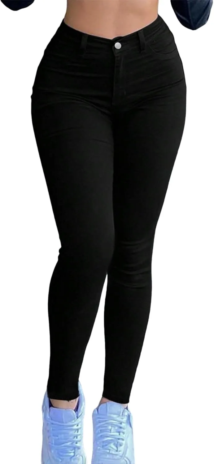 

LALAGEN женские джинсы свободного кроя Stretch Denim - Slim Fit с несколькими карманами и манжетами