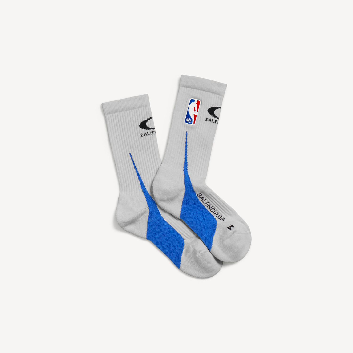 Мужские носки Balenciaga в коллаборации с NBA, цвет грязно-белый — фото 2
