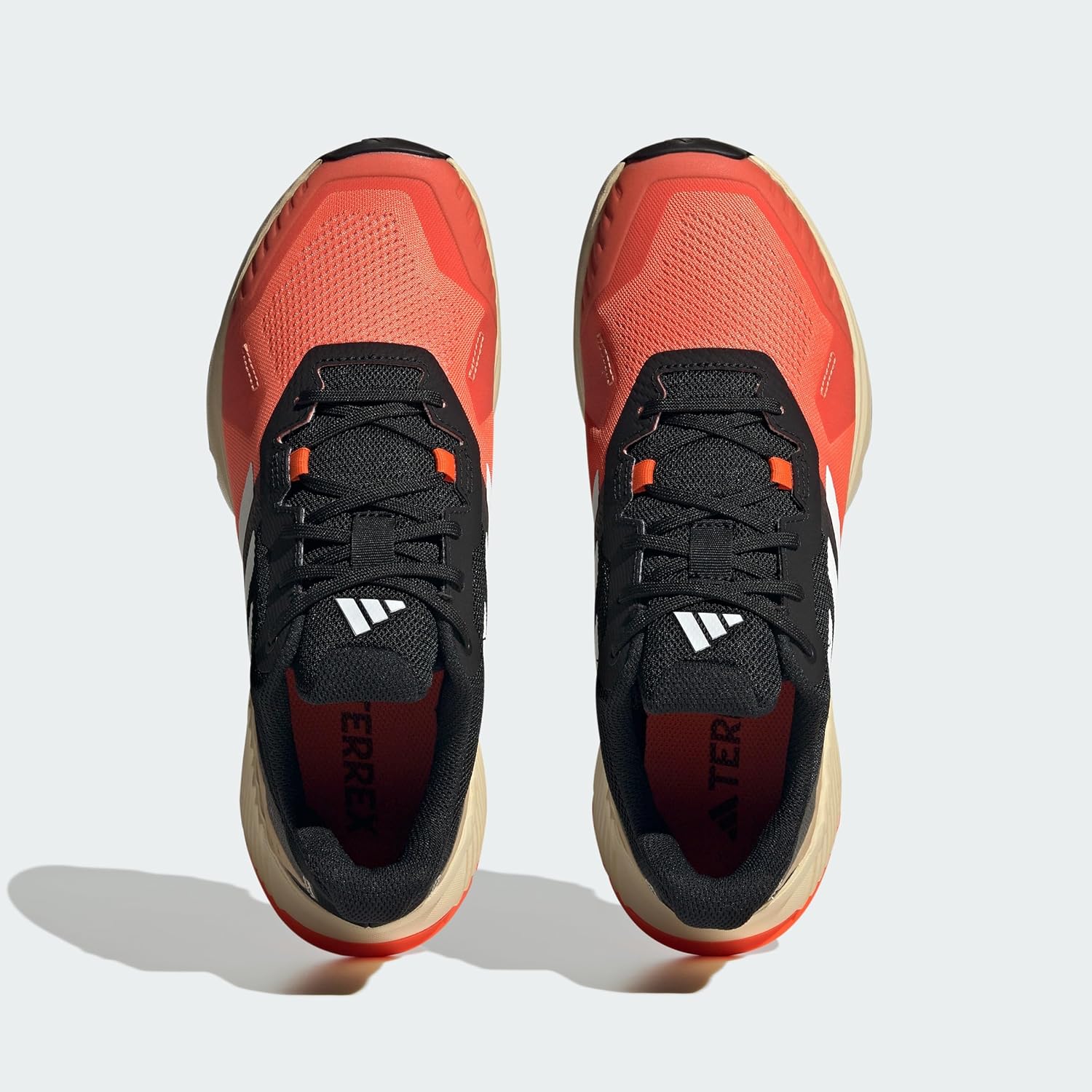Мужские кроссовки Adidas Terrex Soulstride для трейлраннинга, белый/черный/оранжевый — фото 3