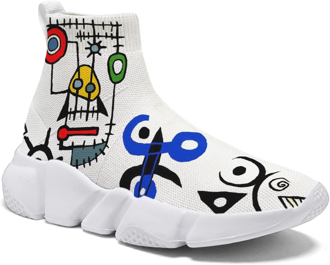 

Мужские кроссовки Hetios с граффити, для ходьбы и бега, носочные, легкие, удобные, дышащие, многоцветные, Figure 5