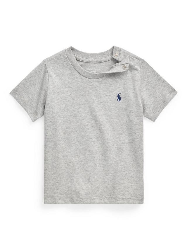 

Детская хлопчатобумажная футболка с коротким рукавом Ralph Lauren, цвет Andover Heather