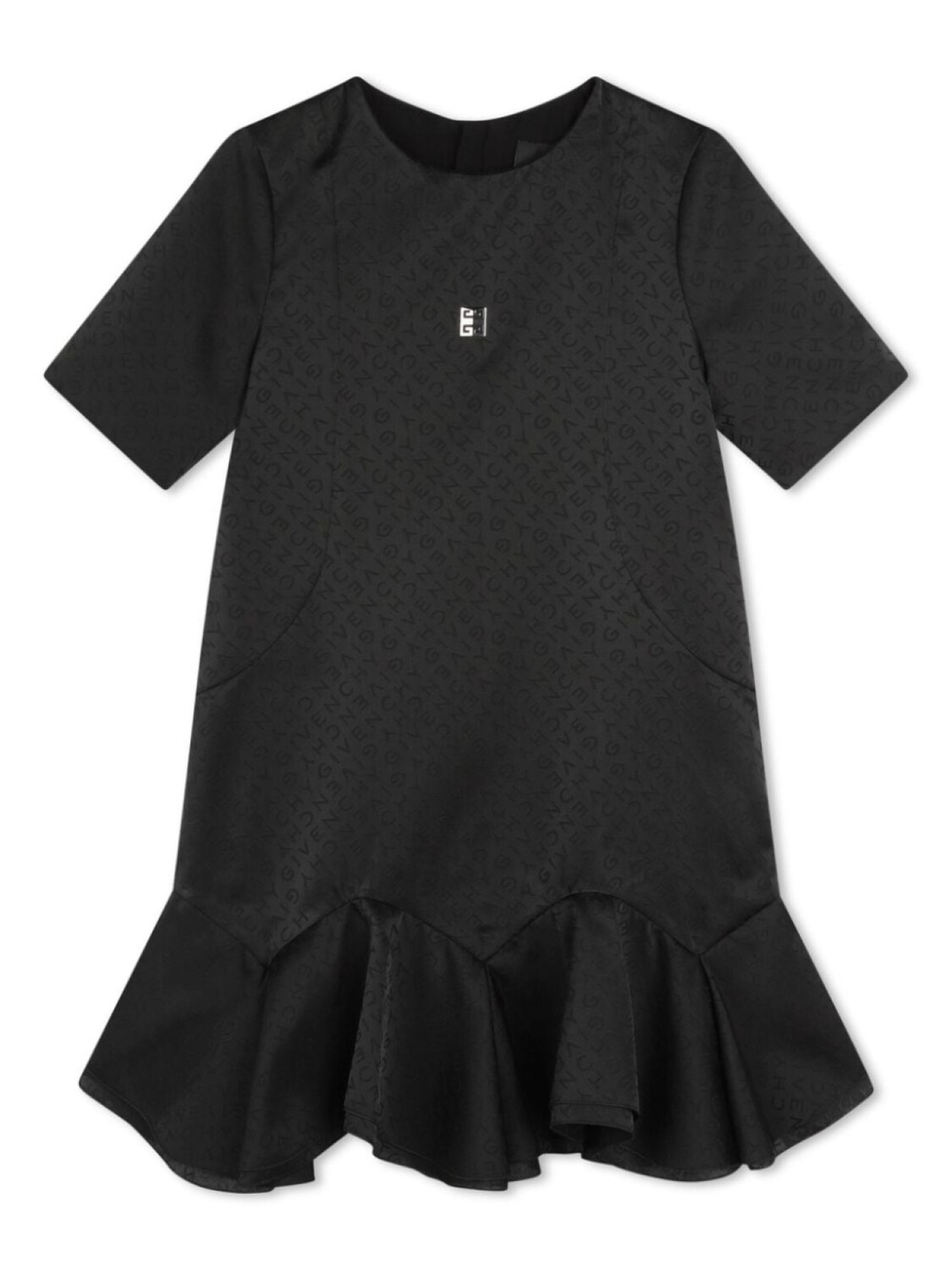 

Givenchy Kids платье-футболка с жаккардовым логотипом, черный