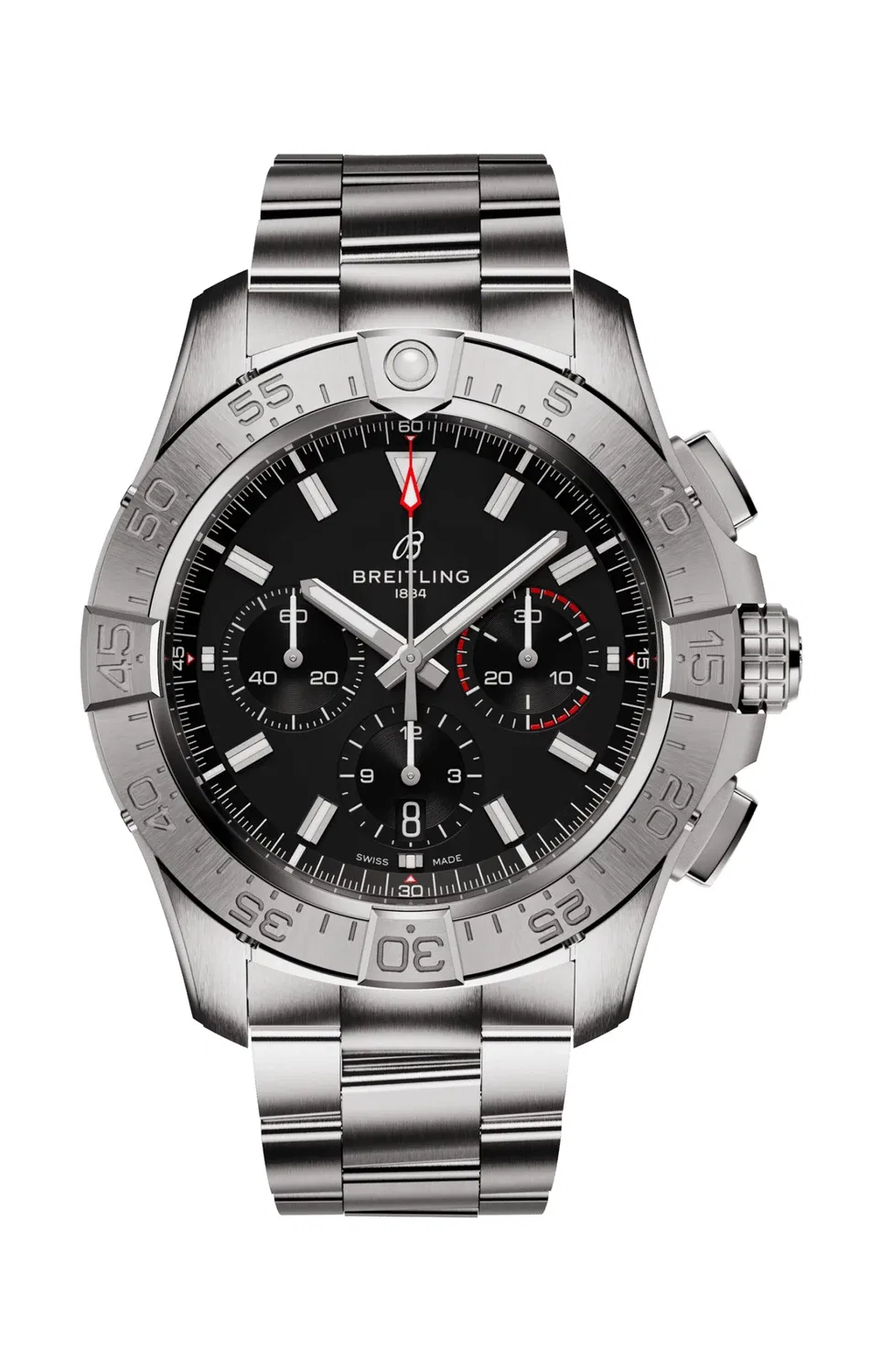 Авенжер B01 Хронограф 44 - AB0147101B1A1 BREITLING, серебряный