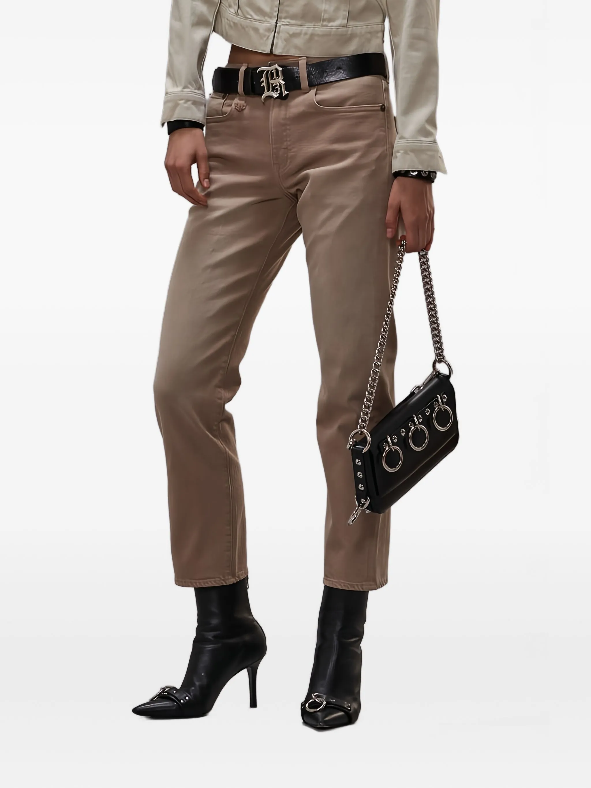 

Джинсы Romeo с карманами R13, коричневый