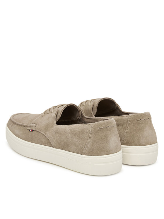 Полуботинки Casual Suede Stitch Toe Hybrid FM0FM05707 Tommy Hilfiger, бежевый — фото 3