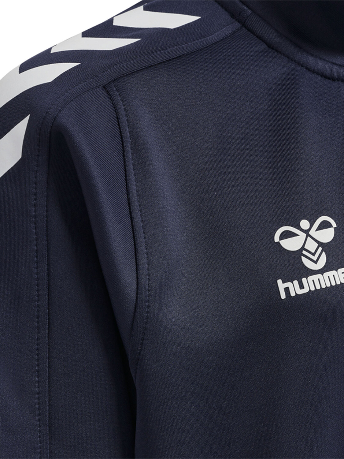 Толстовка Hummel Mit Kurzem Reißverschluss Hmlcore Xk Half Zip Poly Sweat Kids, морской — фото 3