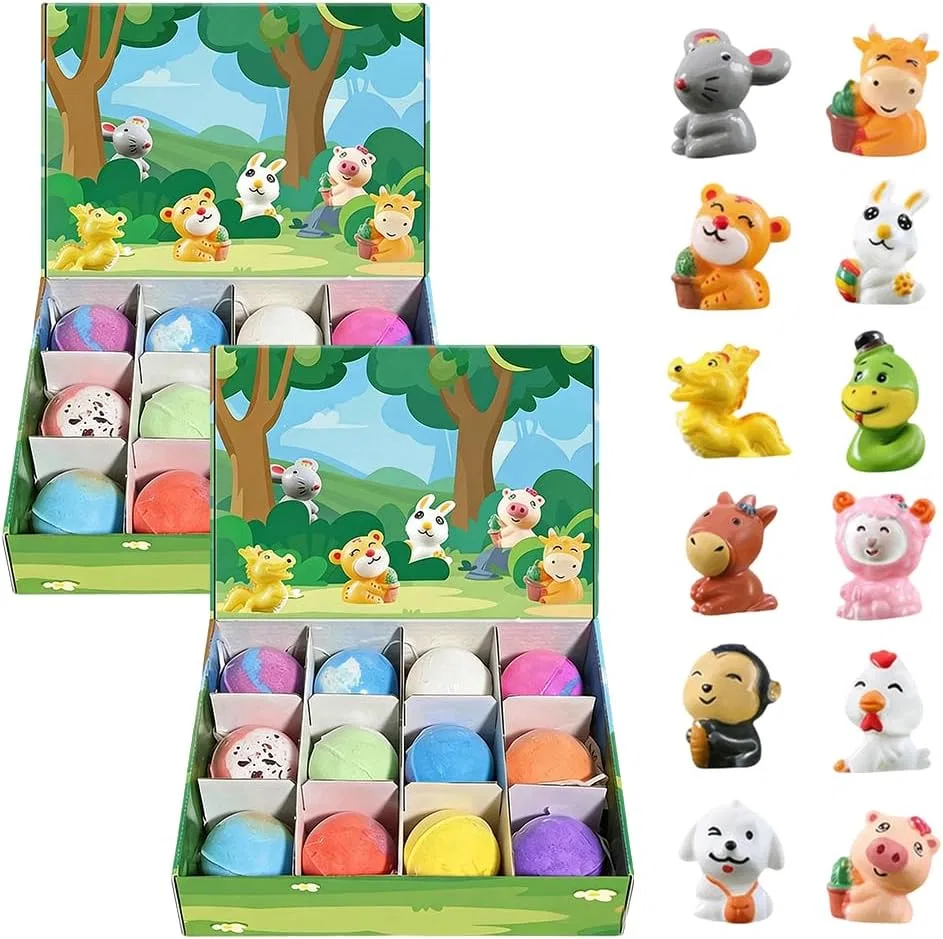 Набор бомбочек для ванны с сюрпризом для детей (24 шт.) Toerjii, 12 Pieces/Box Sea Series X 2