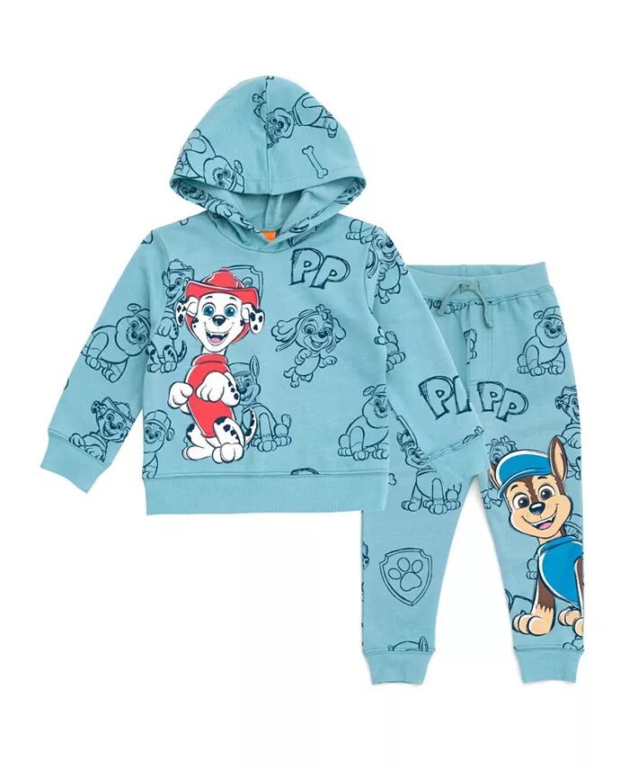 

Комплект одежды из флиса для малышей Paw Patrol: толстовка с капюшоном и штаны Nickelodeon, синий