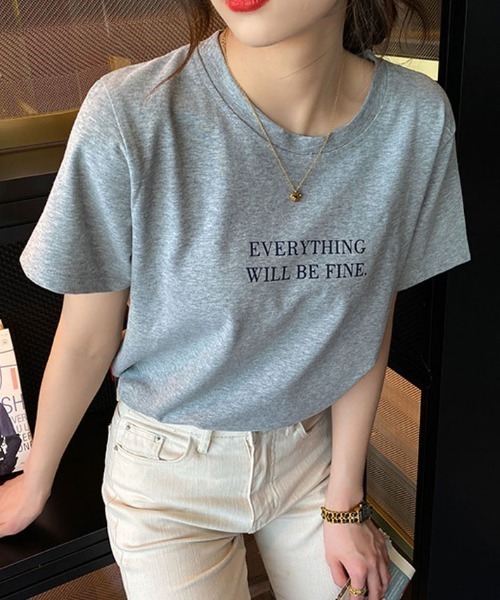 

＆soiree Футболка с принтом логотипа спереди, бренд &soiree, серый