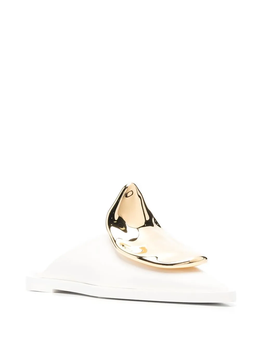 Мюли на плоской подошве JIL SANDER, белый — фото 2