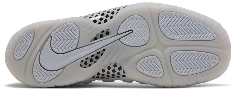 Кроссовки Nike Little Posite One GS 'Triple White', белый — фото 4