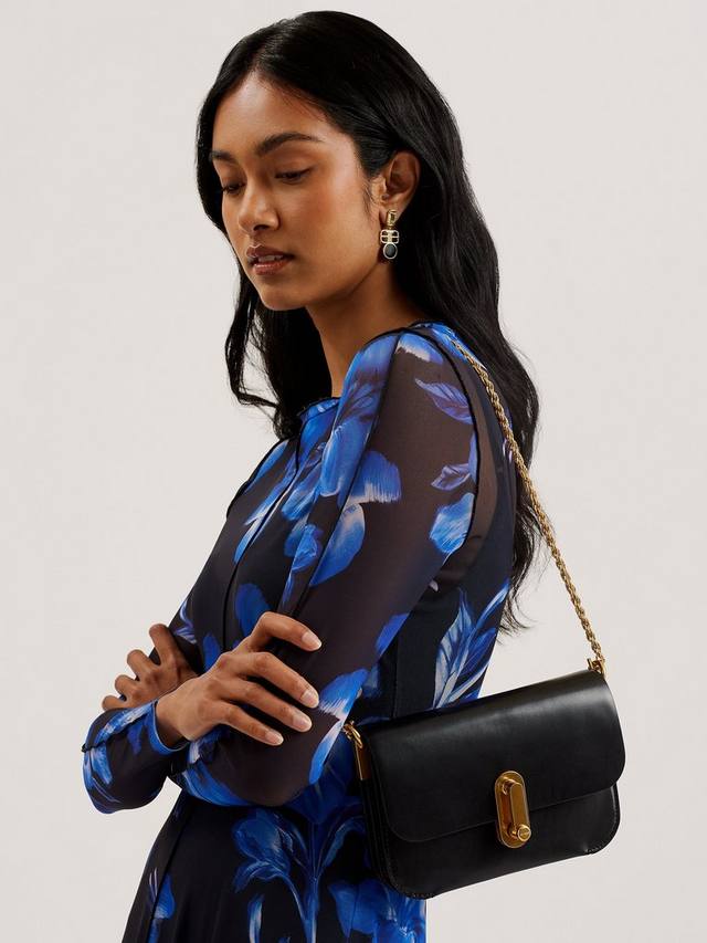 

Маленькая наплечная сумка Kkaysa из полированной кожи Ted Baker, Black