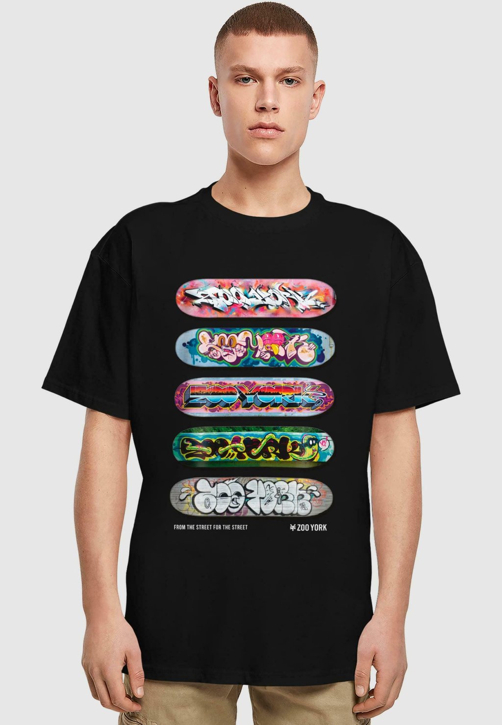 

Футболка с принтом ZOO YORK SKATEBOARDS HEAVY TEE ZOO YORK, черный