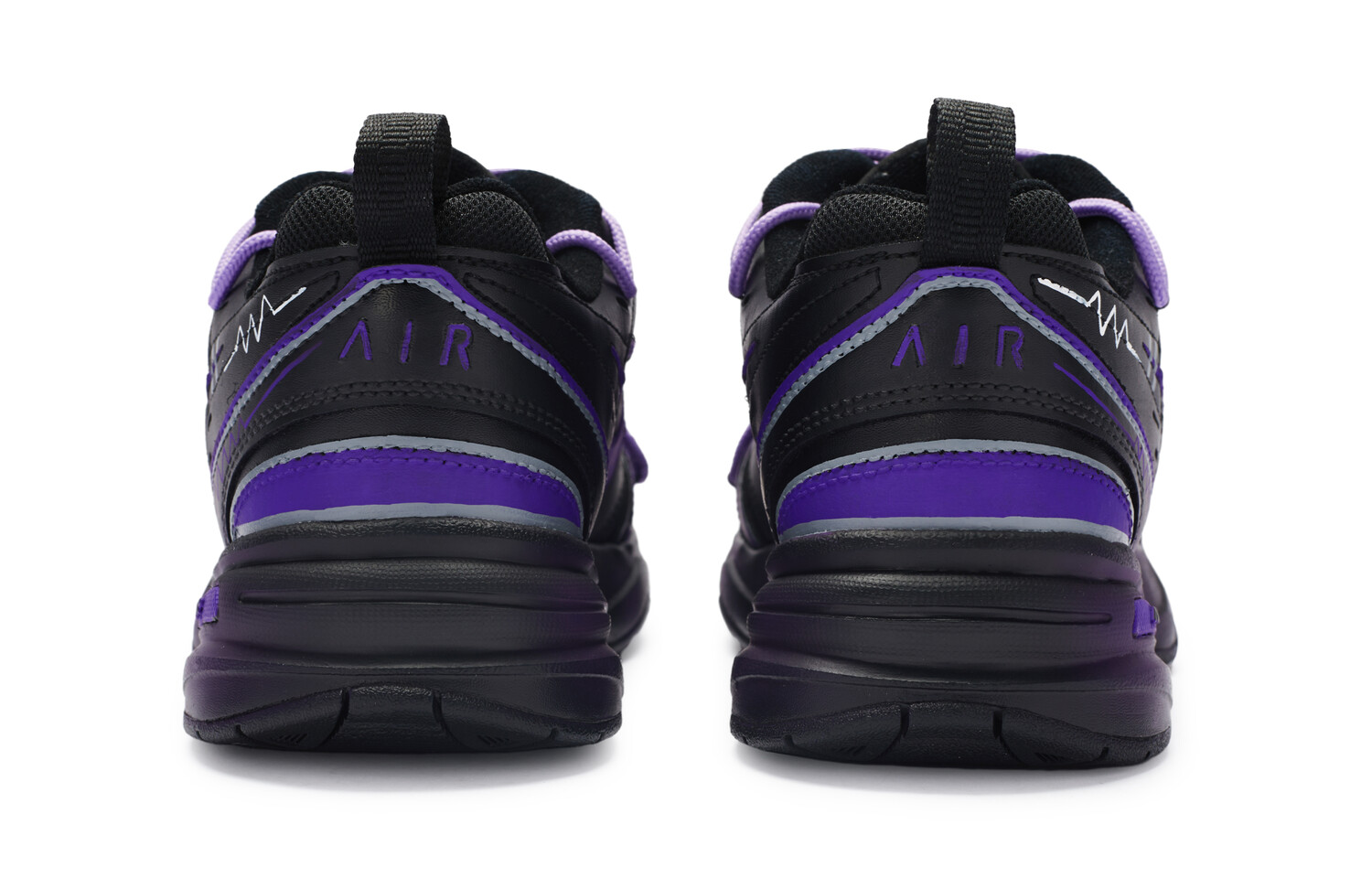 

Массивные кроссовки Nike Air Monarch 4 унисекс, Black/Purple