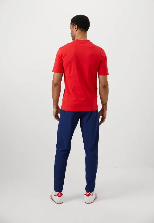 Футболка Spain tiro travel national team wear Adidas Performance, темно-синяя — фото 4