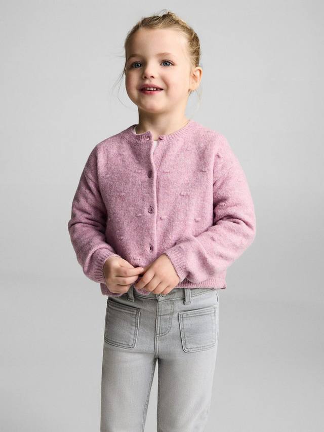 

Детские расклешенные джинсы Mango, цвет Open Grey