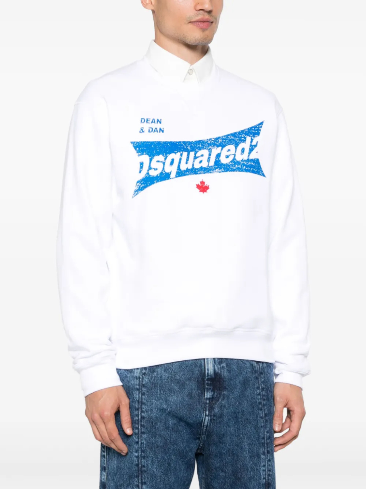 DSQUARED2 толстовка с логотипом, белый — фото 3