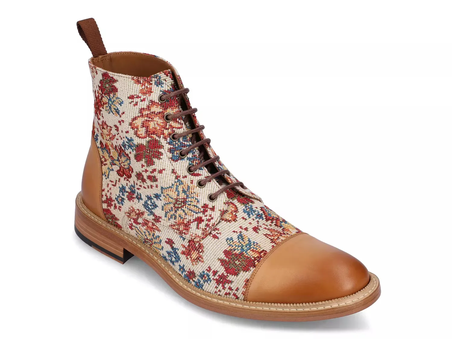 

Ботинки Jack Cap Toe Taft, Florence Beige/Multicolor Floral Fabric/Leather
