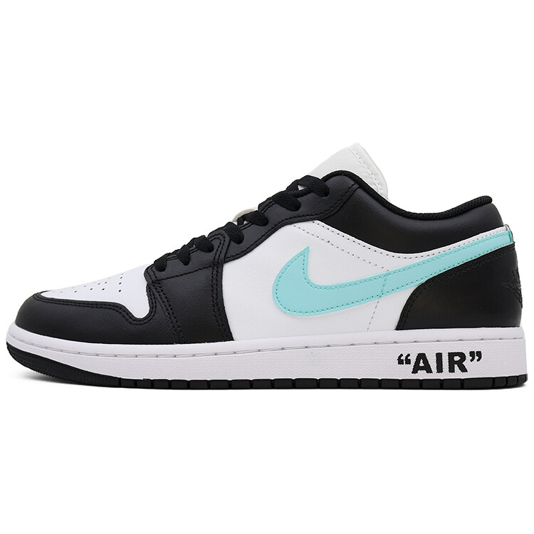 

Кроссовки Air Jordan 1 Vintage Basketball Shoes Men Low-top White/blue, зеленый
