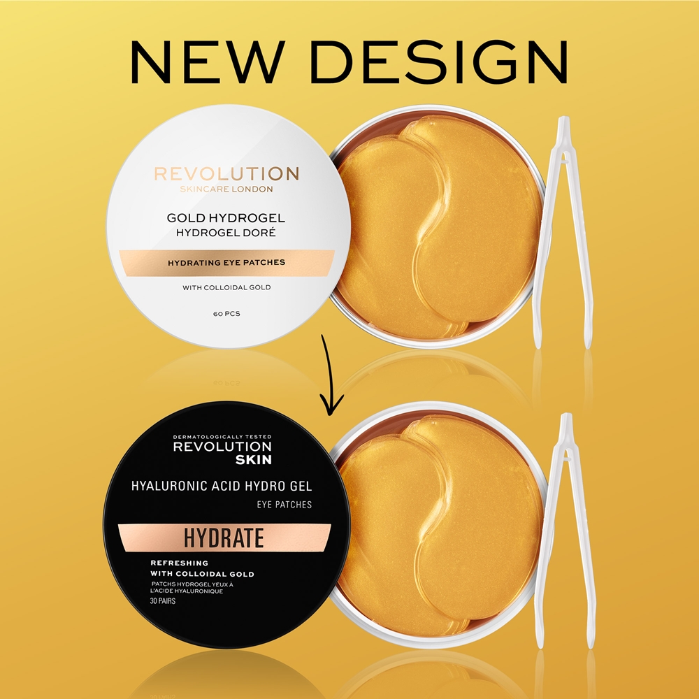 Маска для лица Revolution Skincare — Гидрогелевая для глаз с золотом — фото 3