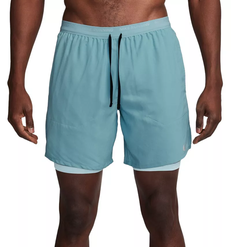 

Мужские шорты Nike Dri-FIT Stride 2-в-1 7 дюймов, цвет Denim Turq
