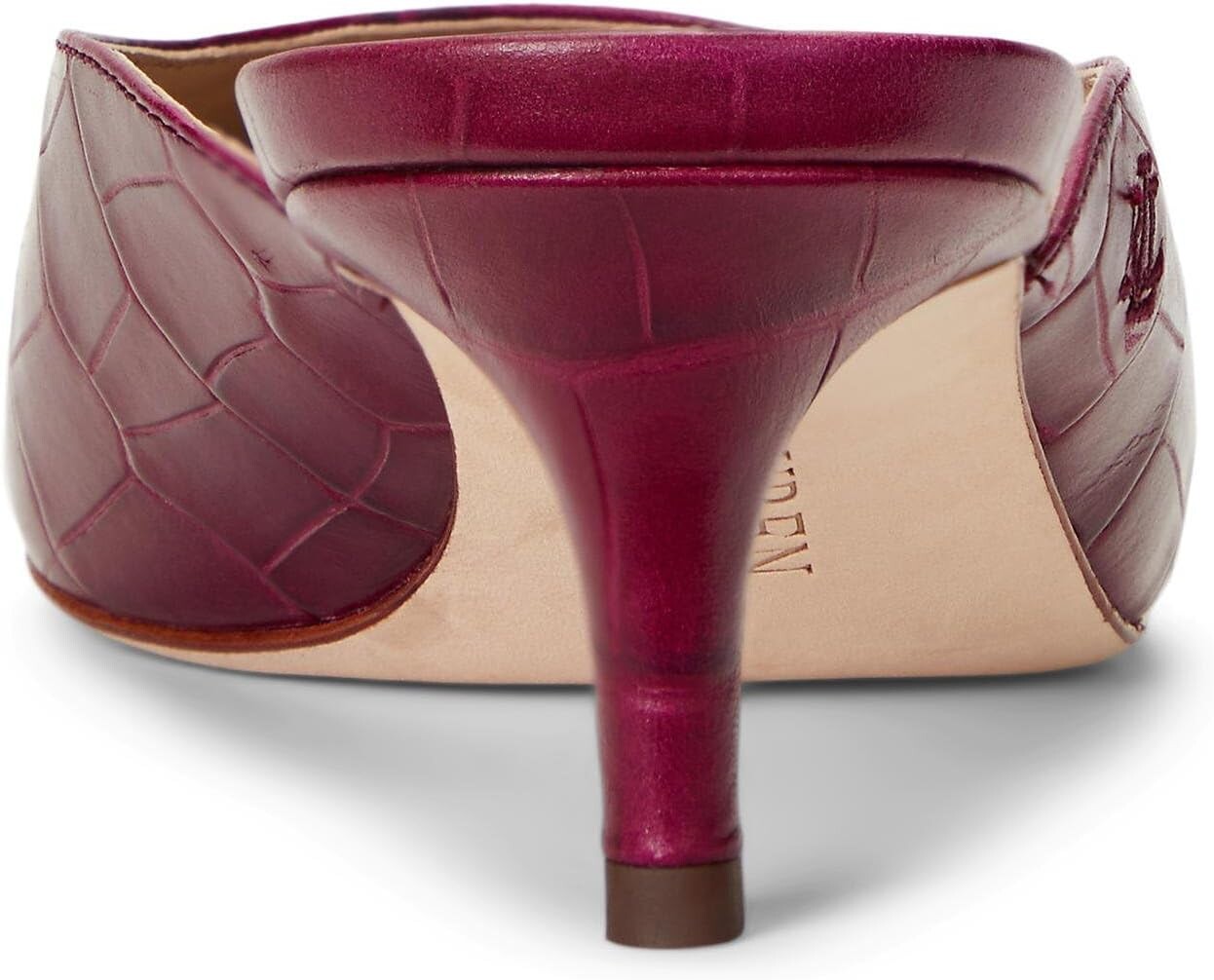 Туфли Lauren Ralph Lauren Adrienne Mule Pumps, цвет Dark Raspberry — фото 3