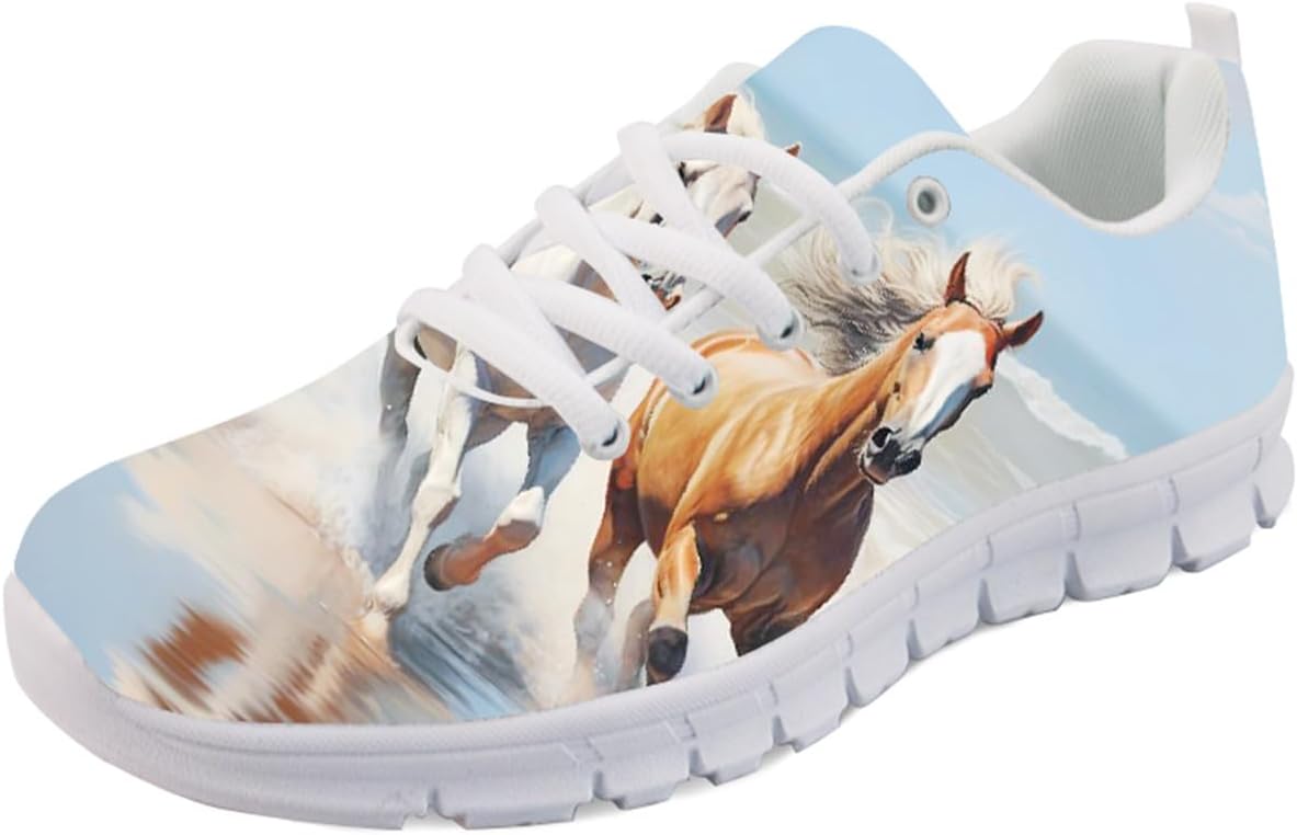 

Кроссовки Forchrinse Sunflower унисекс для бега, женские и мужские, мягкие для ходьбы и бега, повседневные, для спортзала, спортивные, Hawaiian Horse