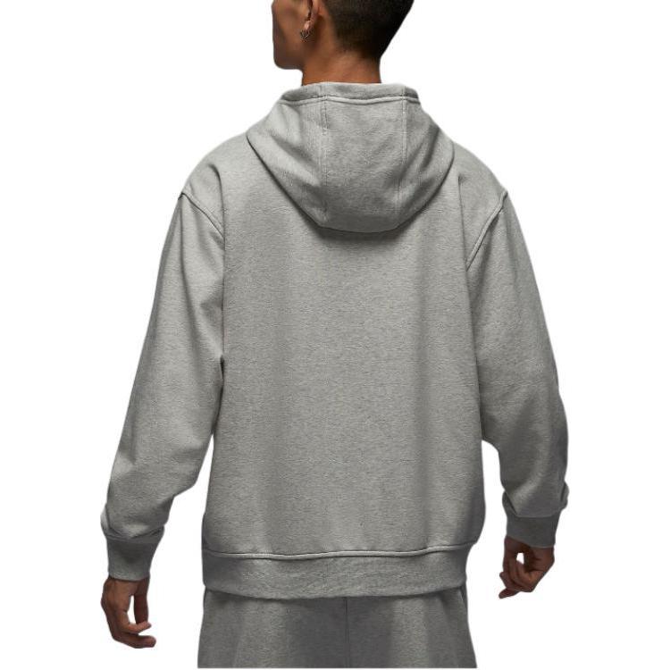 Джордан Спорт Кроссовер Мужская Толстовка с Капюшоном Dri FIT, Хизер Грей — фото 3